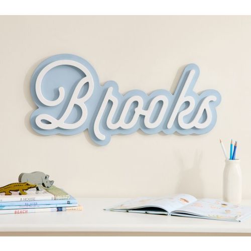 Layered Wall Name in Sage