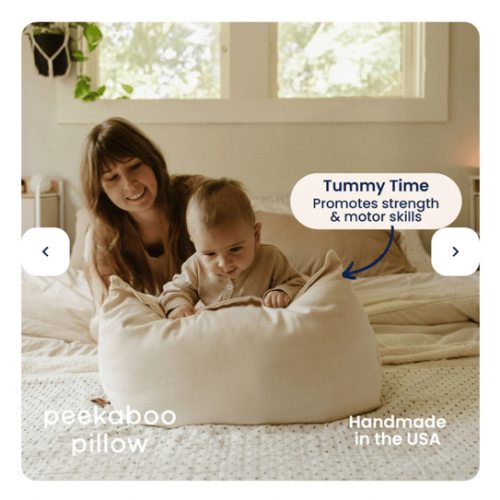 Peekaboo Pillow™ Official Site - Organic Infant Lap Pillow