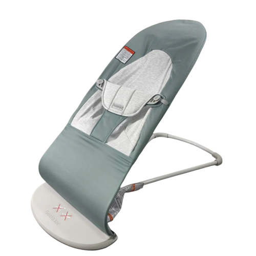 BabyBjorn Bouncer Balance, Black Frame, Blue/Gray