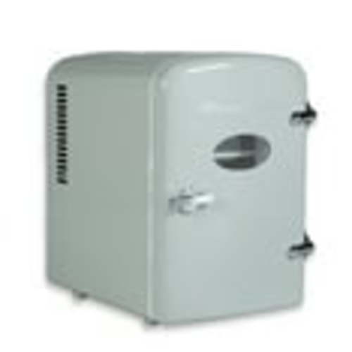 Frigidaire Retro 6 Can Mini Beverage/Skincare Cooler, Moonbeam, 4L