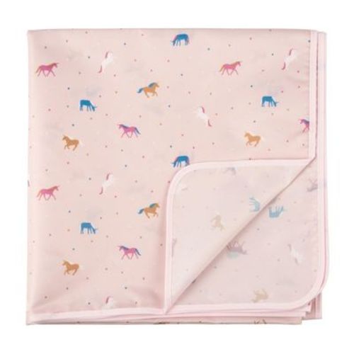 Tiny Twinkle Mess-Proof Splat Mats for Under High Chairs or Table Cover for Art Projects for Baby and Toddler (51" x 51", Unicorn)