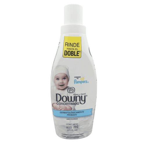 Downy Concentrated Baby Fabric Softener - Concentrado Suave y Gentil, Dermatologicamente Probado, 800ml