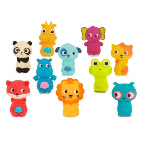 B. Toys - Bath Finger Puppet - Finger Puppet Pets - 10pk
