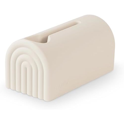 mushie Bath Spout Cover | Soft Silicone Bathtub Faucet Safety Guard for Kids | Universal Fit (Shifting Sand)