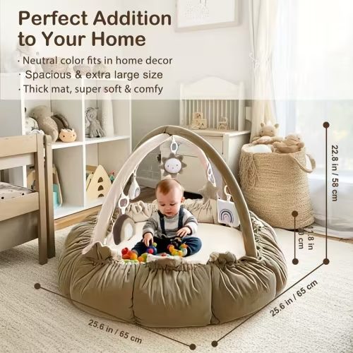 5 in 1 thick plush baby play gym multifunctional play mat 6 - Temu
