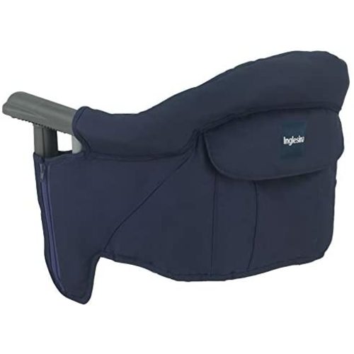 Inglesina Fast Table Chair - Award-Winning Convenient Baby High Chair - Use at Most Tables or Restaurants Without Leaving Scratches {Navy}
