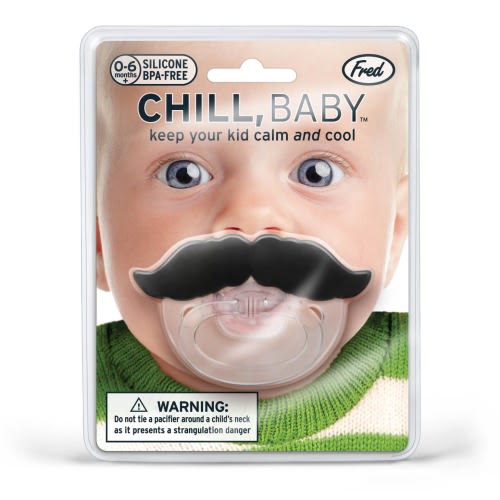 Fred & Friends chill baby mustache pacifier