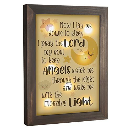 Baptism Gifts for Girl Boy - Baby Baptism Gifts for Girl Boy, Baby Christening Gifts for Girls and Boy,Nursery Decor Night Light - Now I Lay Me Down to Sleep