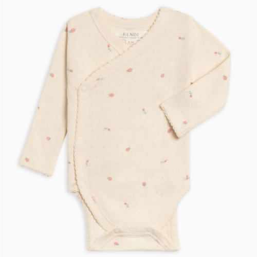 Rose Pointelle Kimono Bodysuit
