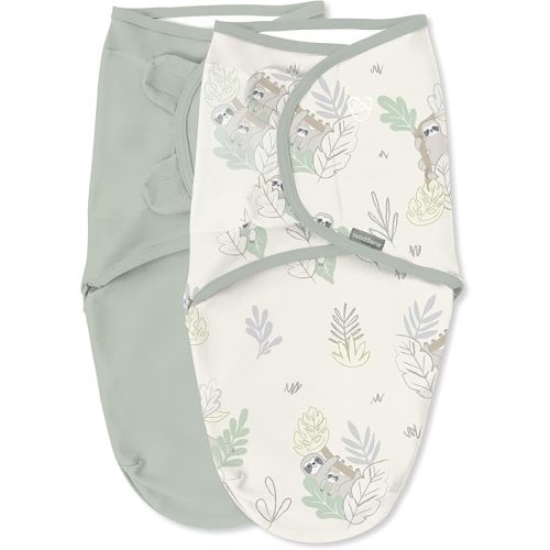 Ingenuity SwaddleMe Original Swaddle, 0-3 Months, 2-Pack - Peekaboo Sloth