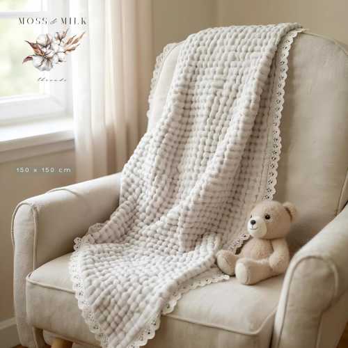 Pure Cotton Baby Blanket, Swaddle For Newborn, Breathable Muslin Baby Blanket, Summer Gauze Bath Towel, Unisex Baby Gift Ideas For New Baby