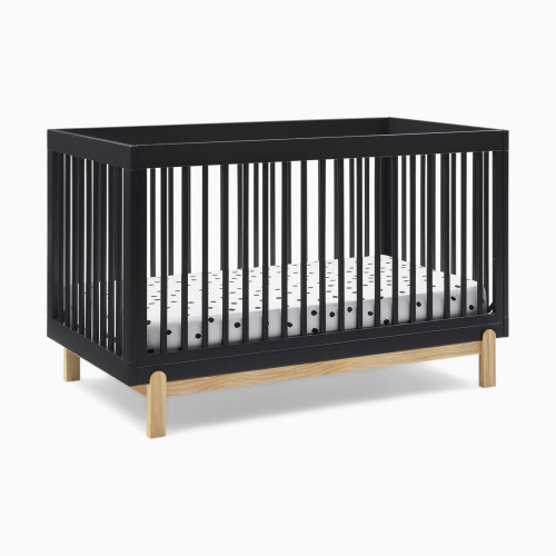 Delta Children Poppy 4-in-1 Convertible Crib - Midnight Grey/Natural