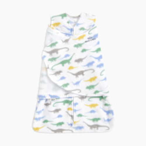 HALO Micro-Fleece Sleepsack Swaddle, 3-Way Adjustable Wearable Blanket, TOG 3.0, Dinos, Small, 3-6 Months