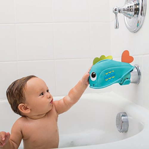 VISALY Bathtub Faucet Cover for Baby Cap The Tap Bath Spout Cover Baby Bath Spout Cover Bath Tub Faucet Extender Protector Bathroom Faucet Protective Cover for Bath Tap Washable