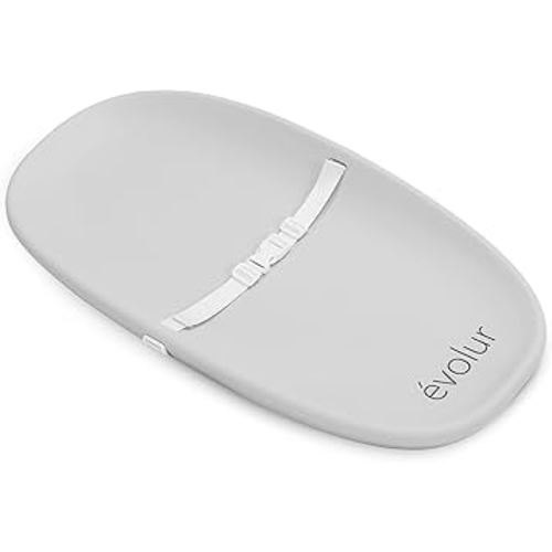 Evolur Eva Baby Changing Pad in Light Gray, Soft, Lightweight and Portable Changing Pad, Fits All Changing Table, Waterproof Firm Padding