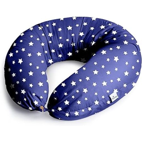Niimo XXL Pregnancy Pillow & Baby Feeding Pillow - 2022 Double Platinum Winning Maternity Pillow, 100% Cotton Pregnancy Pillow Cover, Machine-Washable Pregnancy Body Pillow, Pregnancy Must Haves