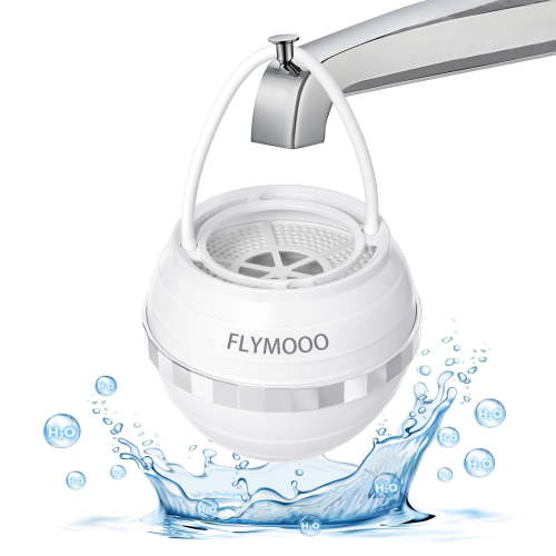 Bath Filter for Tub Faucet - 8 Stages Bathtub Water Filter Reduces Contaminants for Softer, Smoother Skin - 2,500 Gallons of Filtration, BPA Free (White) C80