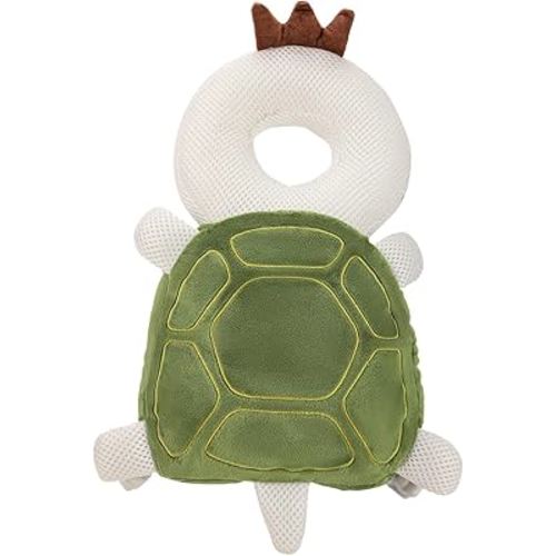 Baby Head Protection Backpack - Soft & Comfortable, Cute Cartoon Design, Turtle