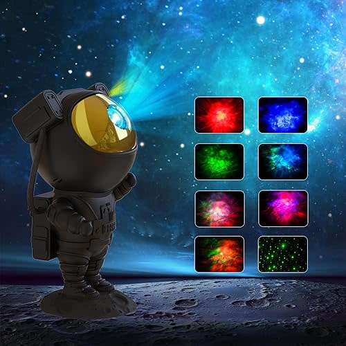 SFOUR Astronaut Galaxy Projector Night Light,Lights for Bedroom,Kids Room Decor Aesthetic, Adjustable Head Angle,Gift for Kids Adults Home Party Ceiling Decor,Christmas Gift