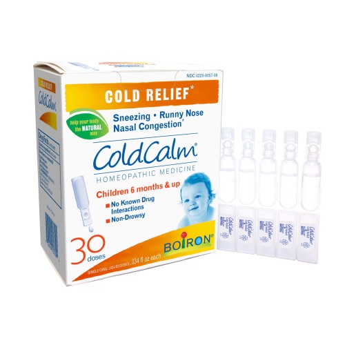 Boiron ColdCalm, Natural Infant Sinus & Congestion Relief, 30 Single Liquid Doses