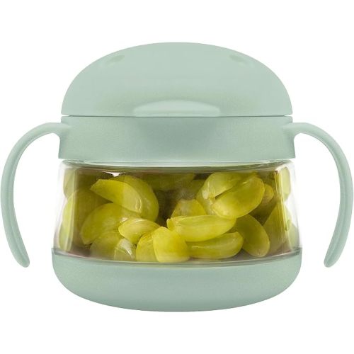 Ubbi Tweat Snack Container for Kids & Toddlers, Sage Green