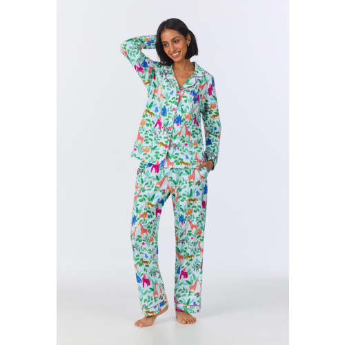 Bedhead x Bronwyn Newport Jungle Boogie Long Sleeve Classic Stretch Jersey PJ Set