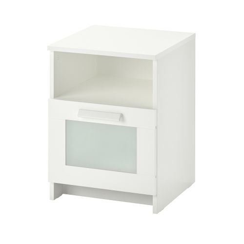 BRIMNES Nightstand - white 15 3/8x16 1/8 "