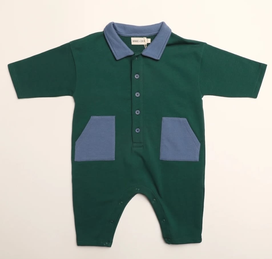 Scottie Romper in June Bug