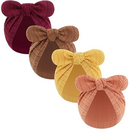 LIDHAY Newborn Baby Bow Knot Turban Hat Infant Hospital Hat Cotton Head Wrap Beanie Cap for Toddler Boys Girls 0-12 Months
