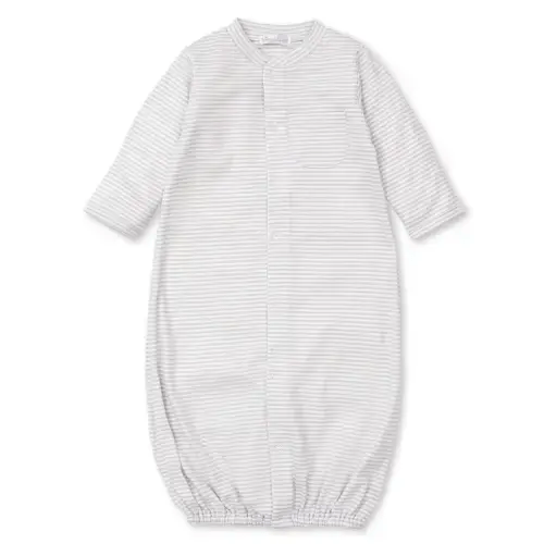 Simple Stripes Silver Convertible Gown