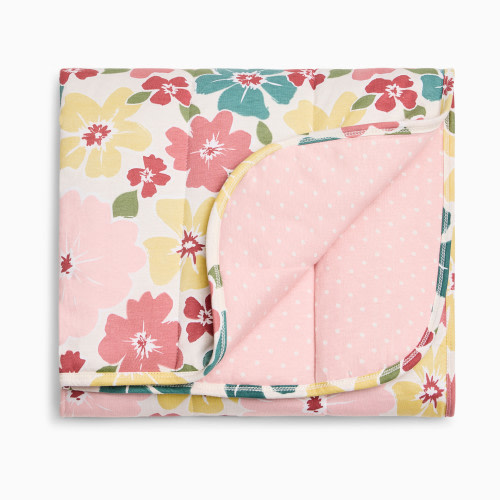 Small Story Organic Cotton Quilted Blanket - Sweet Floral