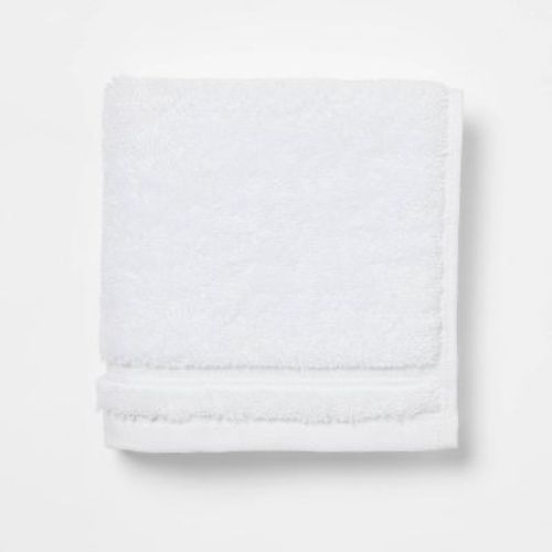 Total Fresh Antimicrobial Washcloth Dark Gray - Threshold™: 100% Cotton, Low Lint, Heavyweight Terry Cloth