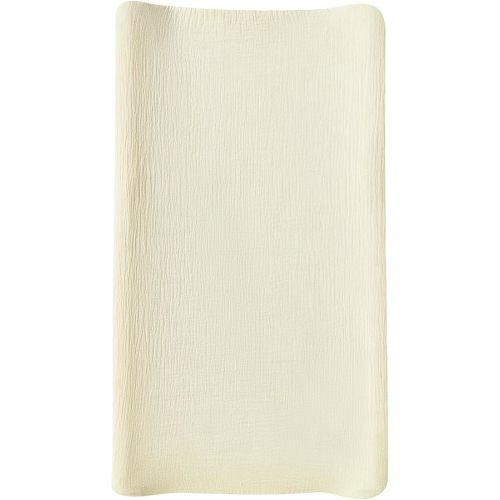 Muslin Changing Pad Cover (Beige)