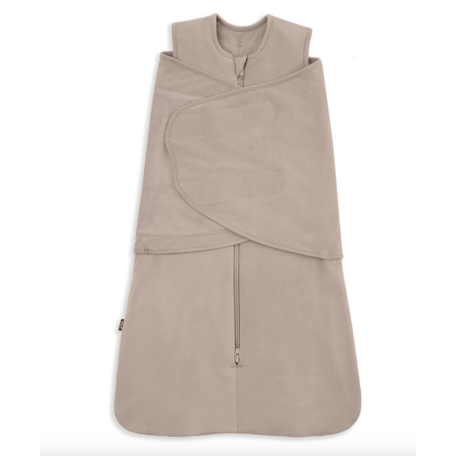 Small HALO Bamboo Swaddle 2.0 TOG in Mocha | Supersoft Comfort