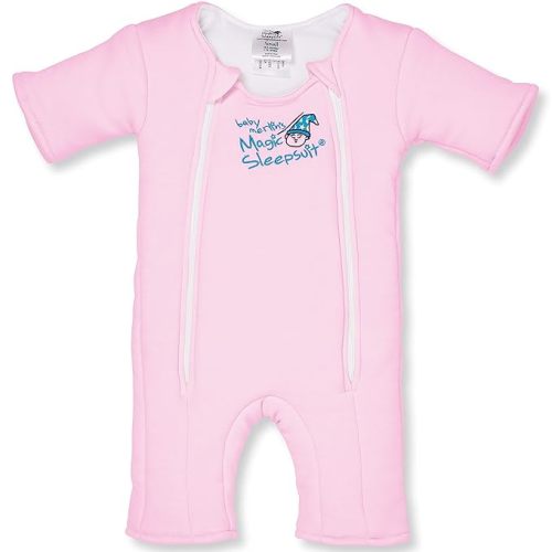 Baby Merlin's Magic Sleepsuit - 100% Cotton Baby Transition Swaddle - Baby Sleep Suit - Pink - 3-6 Months