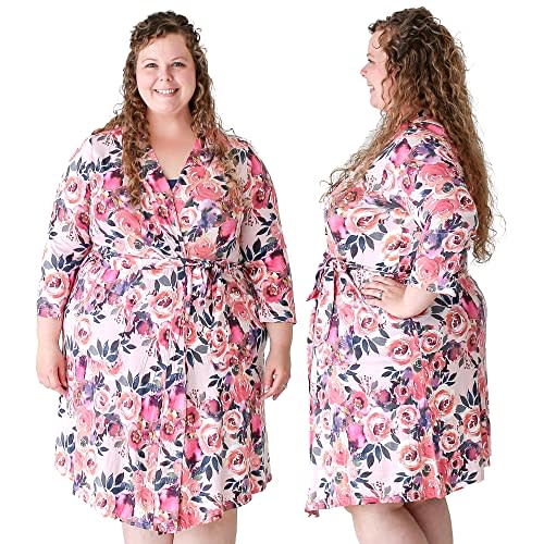 Posh Peanut Maternity Robe for Hospital Delivery - Soft Viscose from Bamboo Postpartum Robe for Women Nursing & Lounging