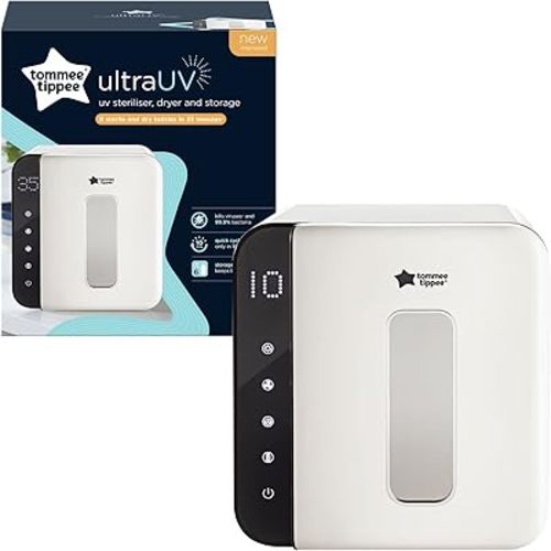 Tommee Tippee Ultra UV Steriliser, Dryer and Storage for Baby Bottles and Accessories, Steam-Free to Kill Viruses and 99.9% Bacteria, White