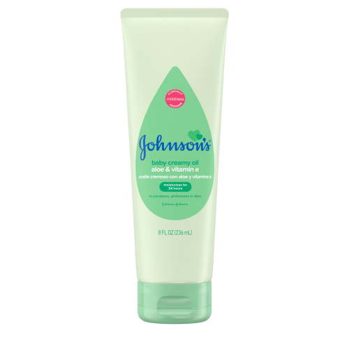 Johnson's Creamy Oil Baby Body Lotion With Aloe & Vitamin E, 8 fl. oz