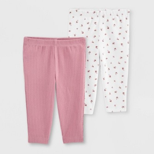 Carter's Just One You® Baby 2pk Giraffe Pants - Pink/White, Size: 3M