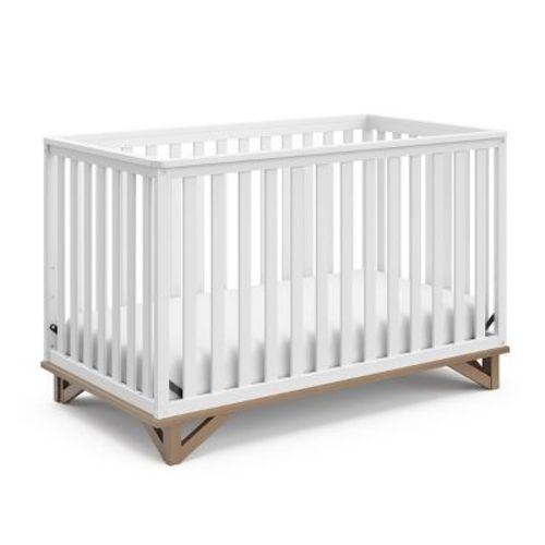 Storkcraft Santa Monica 5-in-1 Convertible Crib - White/vintage Driftwood
