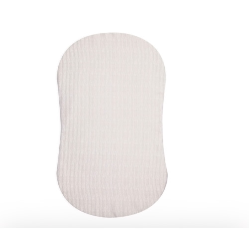 HALO - BassiNest Fitted Sheet 100% Cotton | Herringbone - cream ,