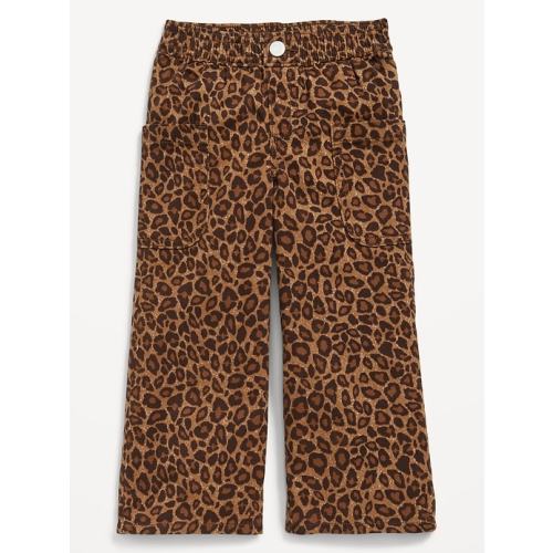 Printed Pull-On Baggy Wide-Leg Cargo Twill for Toddler Girls | Old Navy 12-18M