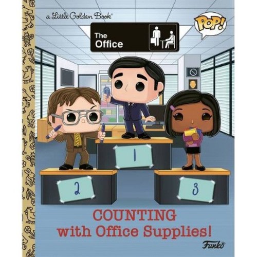 The Office: Counting with Office Supplies! (Funko Pop!) - (Little Golden Book) by Malcolm Shealy (Hardcover)
