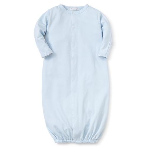 kissy kissy Baby Boys New Kissy Dots Print Convertible Nightgown, Light Blue/White, Newborn