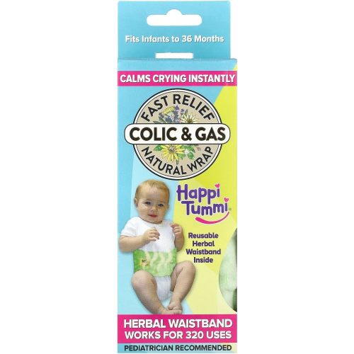 Colic and Gas Relief for Babies and Infants- Heated Belly Wrap for Newborns - Aromatherapy Wrap for Upset Tummy and Constipation
