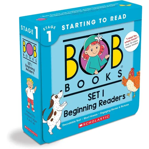Bob Books - Set 1: Beginning Readers Box Set | Phonics, Ages 4 and up, Kindergarten (Stage 1: Starting to Read)