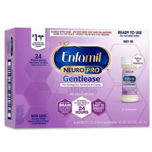 Enfamil NeuroPro Gentlease Non-GMO Ready to Feed Infant Formula - 24ct/2 fl oz Each
