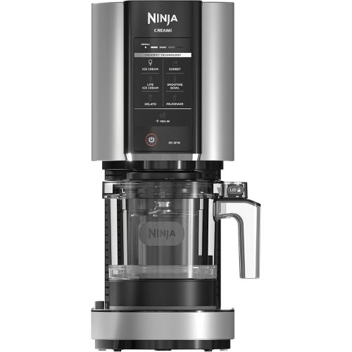 Ninja NC301C, CREAMi Ice Cream, Gelato, Milkshake, Sorbet, Smoothie Bowl, and Lite Ice Cream Maker, 7 One-Touch Programs (Canadian Version), 16oz