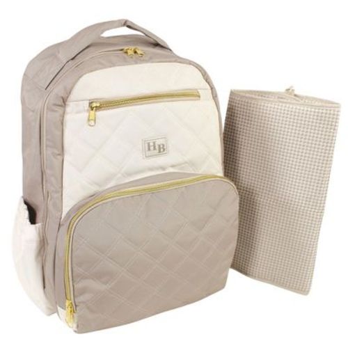 Hudson Baby Premium Diaper Bag Backpack And Changing Pad, Taupe Beige, One Size