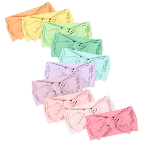 10-Pack Organic Cotton Bow Headbands | Honest Baby Clothing